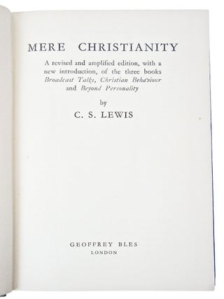 Mere Christianity (First Edition)