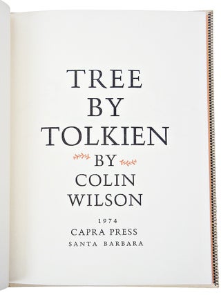 Tree by Tolkien (Signed and Numbered First U. S. Edition)