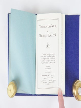 Tennessee Craftsman or Masonic Textbook