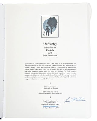McNeeley: Our Roots in Virginia and East Tennessee (Signed)