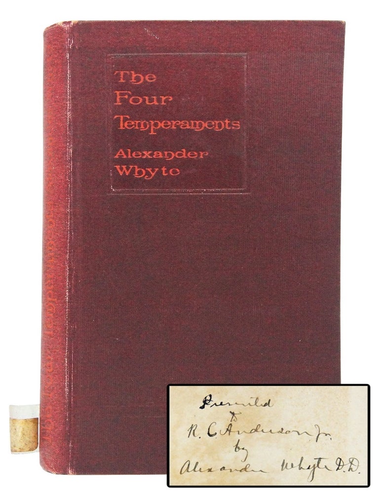 The Four Temperaments Inscribed. First Edition. | Alexander Whyte ...
