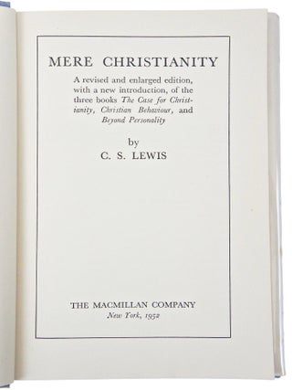 Mere Christianity (First American Edition)