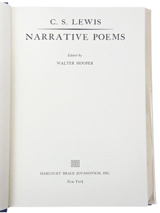 Narrative Poems (First American Edition)