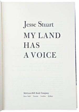 My Land Has A Voice (Inscribed)