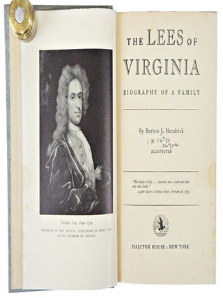 The Lees of Virginia: Biography of a Family (Thomas Wolfe Association)